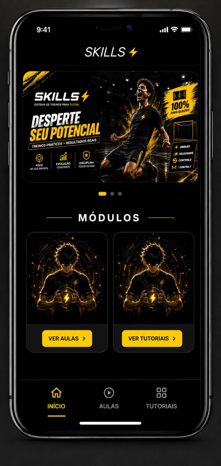 Tela do app
