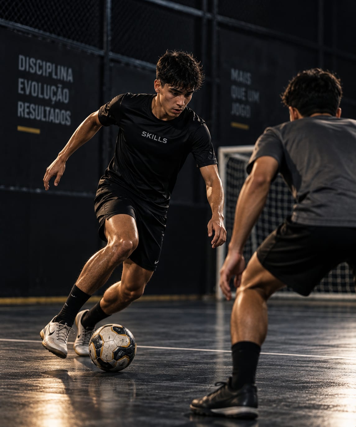 Jugador de SKILLS driblando a un rival en la cancha